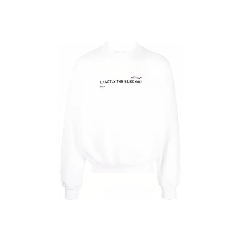 OFF-WHITE Exactly The Opposite-print Cotton Sweatshirt-0