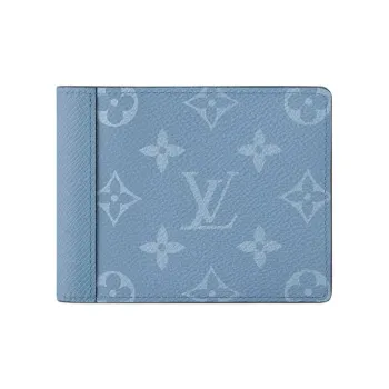 LOUIS VUITTON Multiple Monogram Canvas Wallet Men's Blue