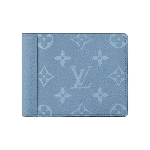 LOUIS VUITTON Multiple Monogram Canvas Wallet Men's Blue