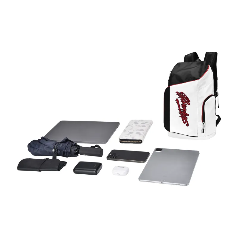 8atheist Sparenopains X DRA Collaboration Polyester Basketball Bag Backpack Large Size Unisex White-27