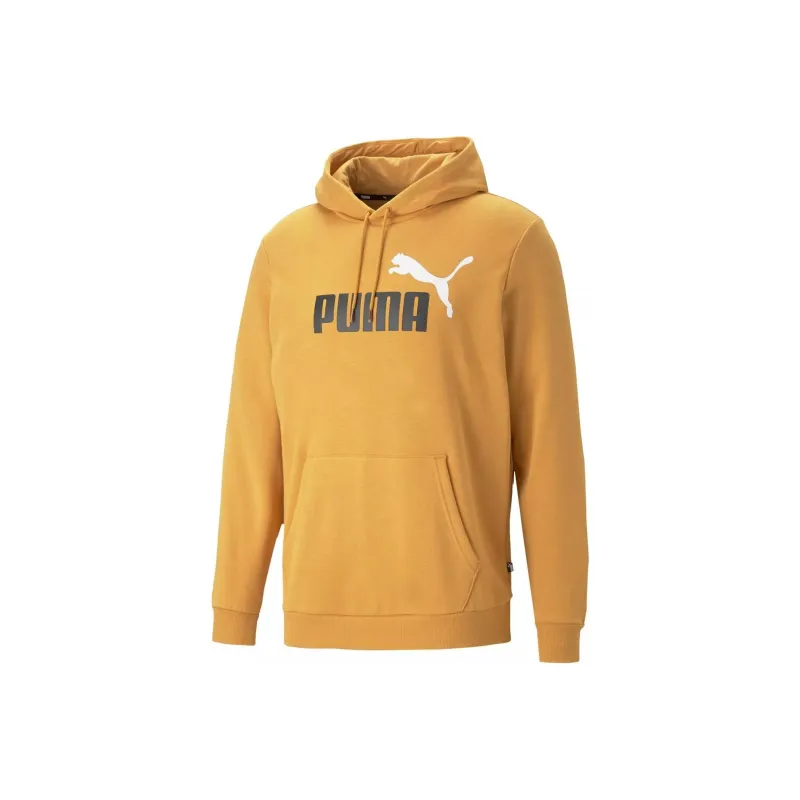 PUMA ESS+ 2 COL BIG LOGO HOODIE TR Sweatshirt Men's Orange-0