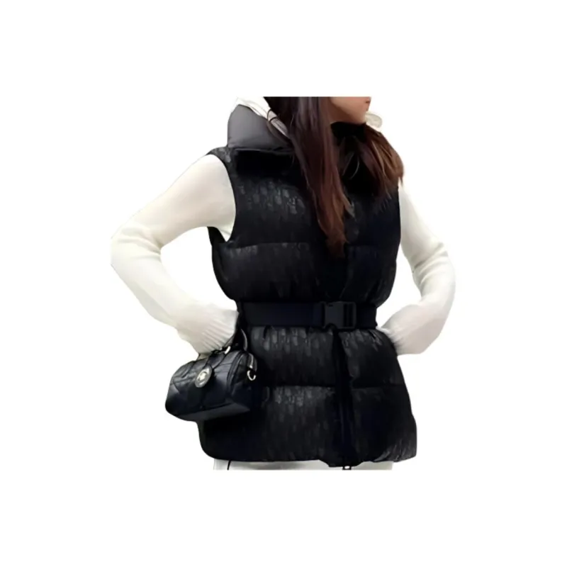 DIOR FW24 Puffer Jacket Women's Black-3