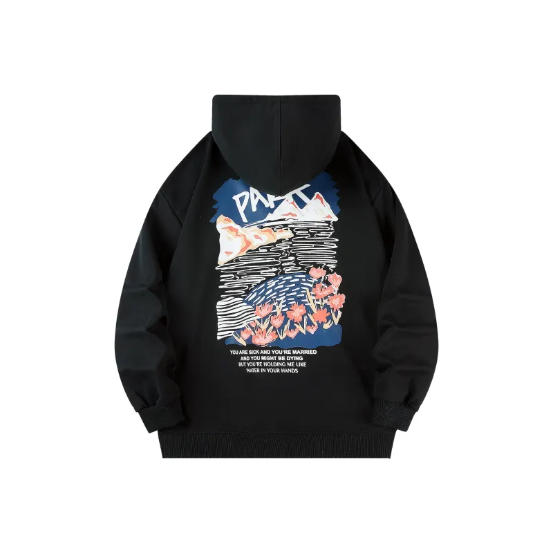PAKA Hooded Loose Fit Sweatshirt Spring And Autumn Unisex-6