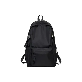 LUVISTRUE Nylon Backpack Unisex Black/Pink/Burgundy/Light Yellow