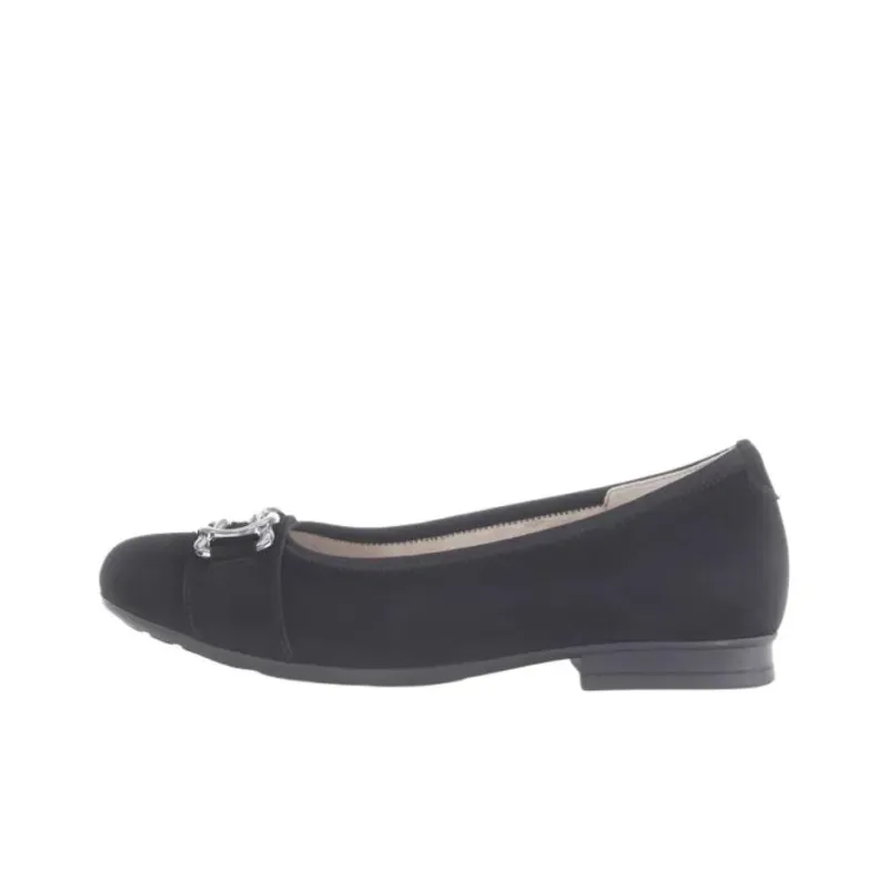 Gabor Comfort Casual Single Shoes Women's Black-0