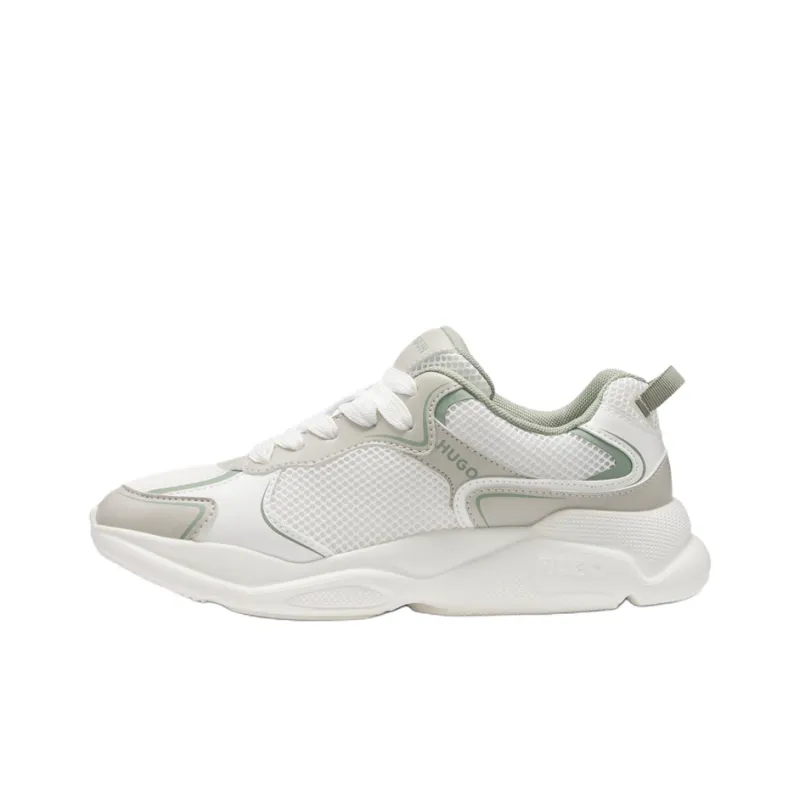 HUGO BOSS Low Top Casual Shoes Women's White Green-0