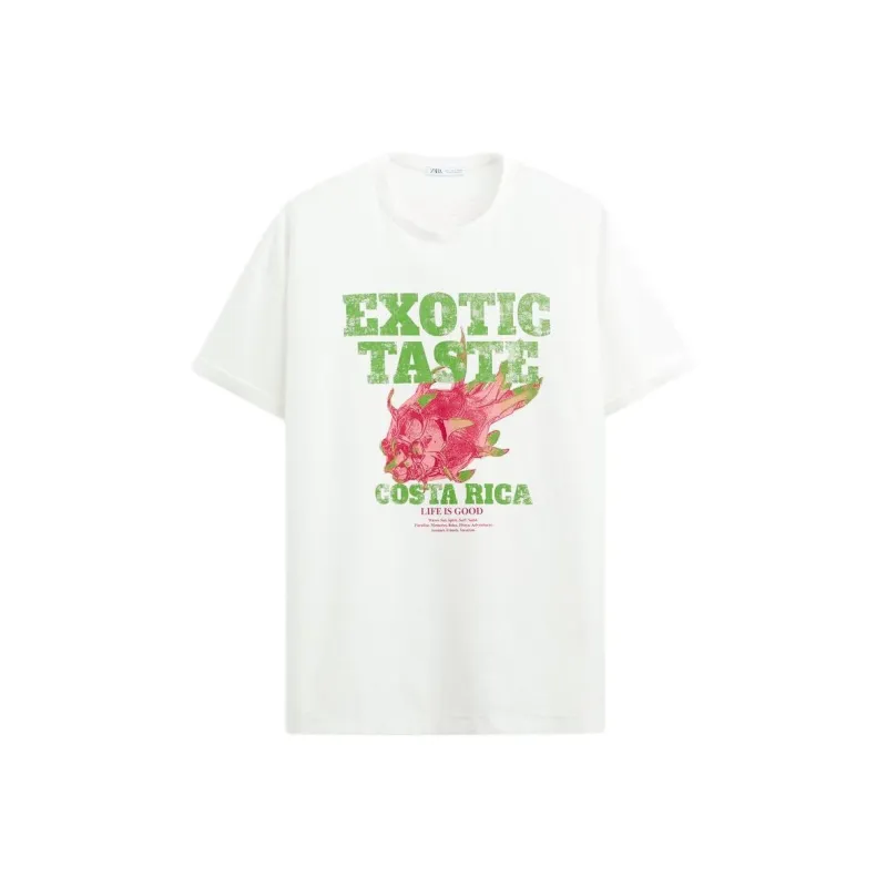 ZARA T-Shirts Men White-0