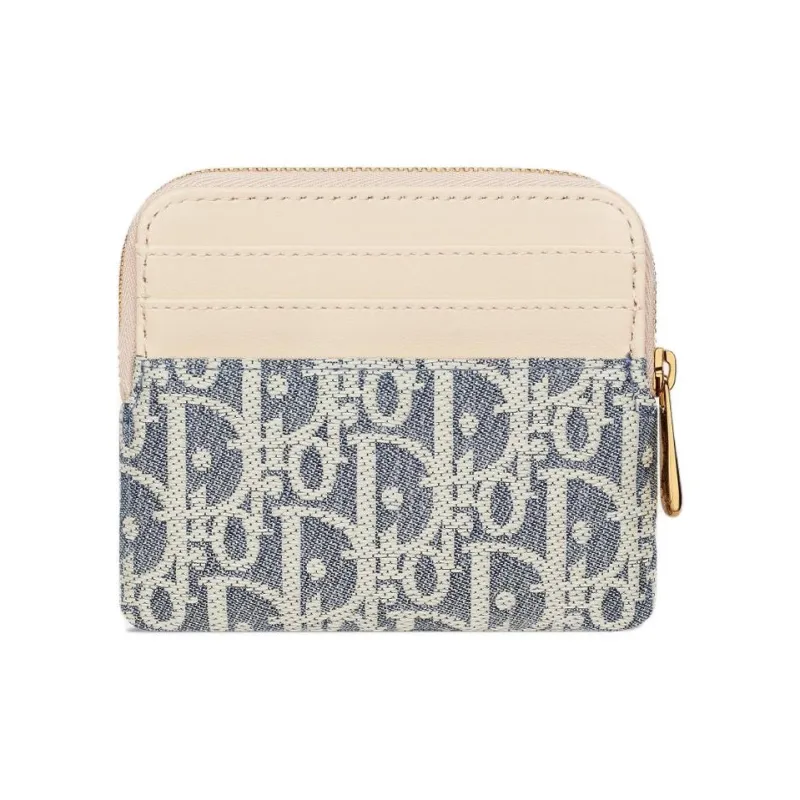 DIOR 30 Montaigne Calfskin Wallet Women's Lavender-2