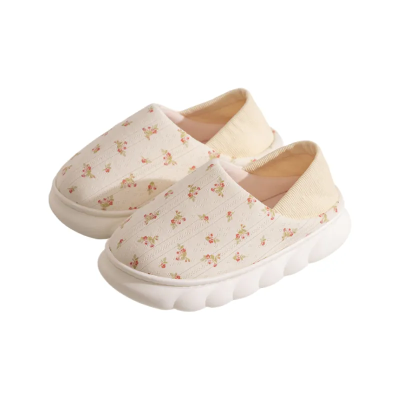 Gentle Welcome Postpartum Shoes Fall Winter Home Slippers With Platform, Padded Heel, And Soft Sole-10