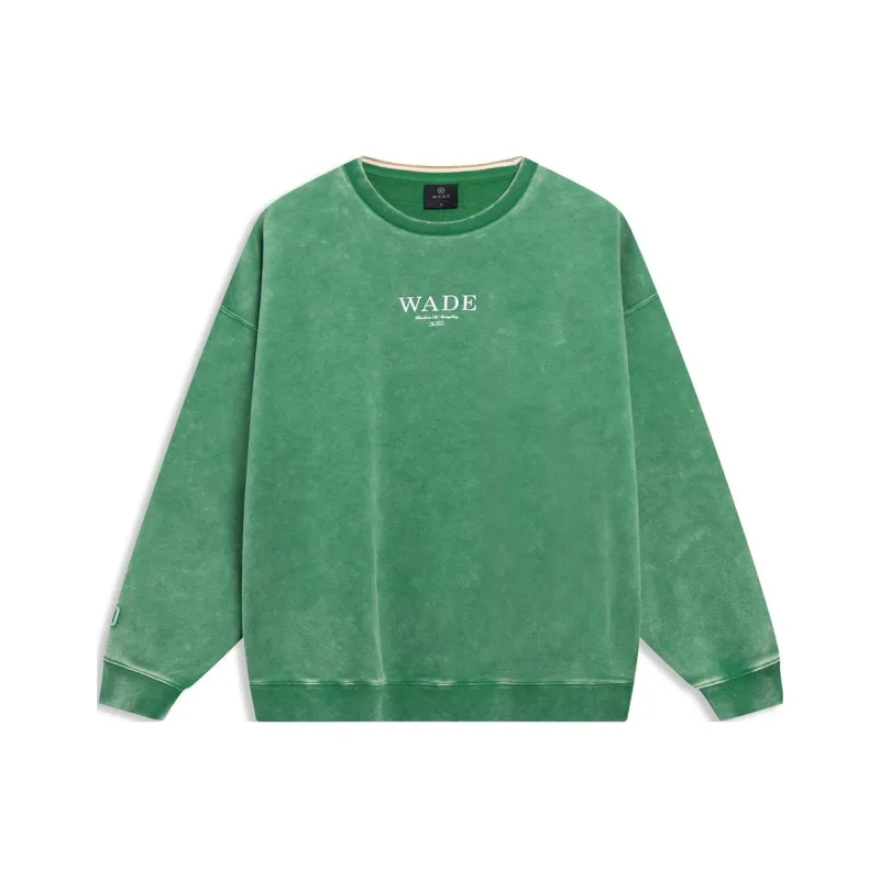 LiNing Sweatshirt Unisex Cool Mint Washed-0