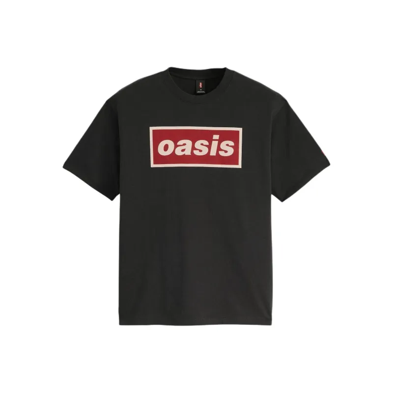 Levis Oasis Collaboration T Shirts Men Black-0