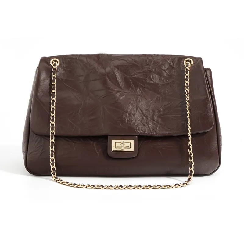H YXIANG Cow Leather Shoulder Bag Women's Multicolor-0