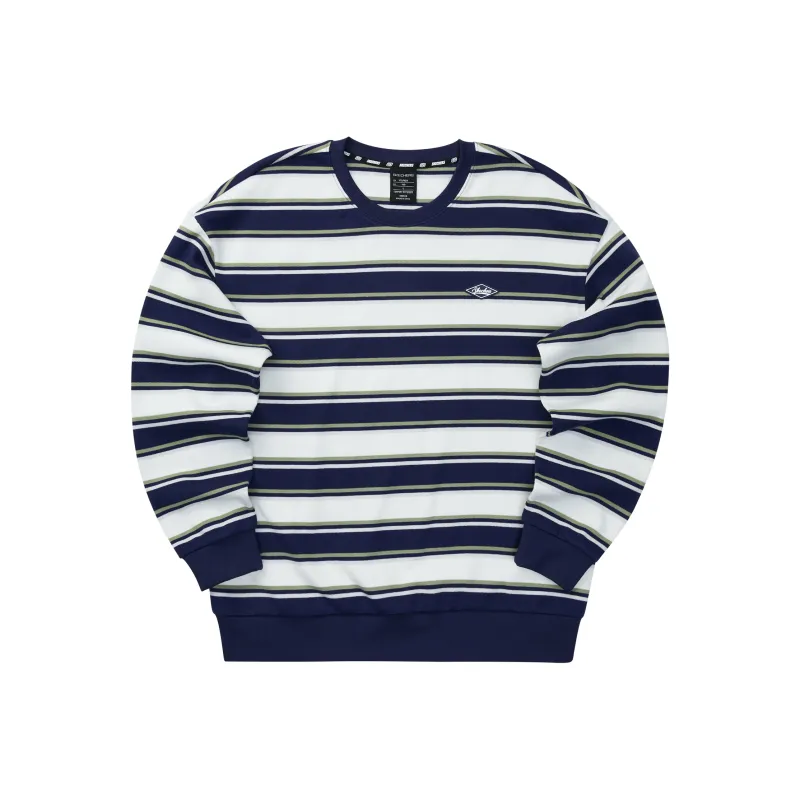 Skechers Colorful Sweatshirts Unisex Navy Blue White Mixed Color Stripes 03UB-0