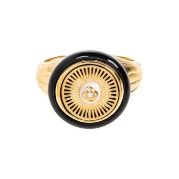 CASABLANCA Engraved Sovereign Ring