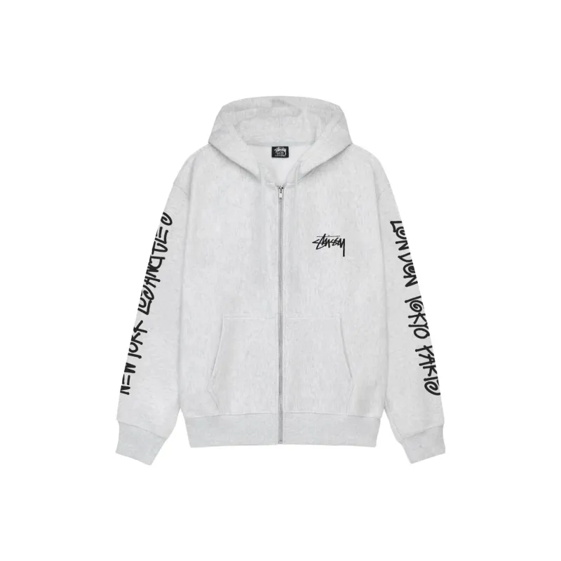 Stussy Big Cities Zip Hoodie-2