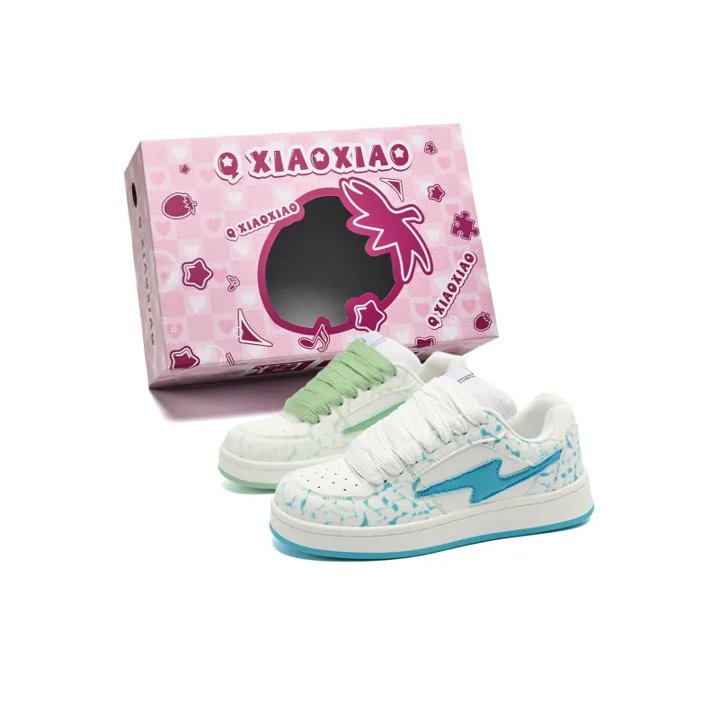 Circle Small Coverage Slip Resistant, Abrasion Resistant, Height Increasing Low Top Skateboard Shoes Unisex-30