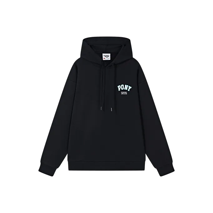 Pony Sweatshirts Unisex Black-0