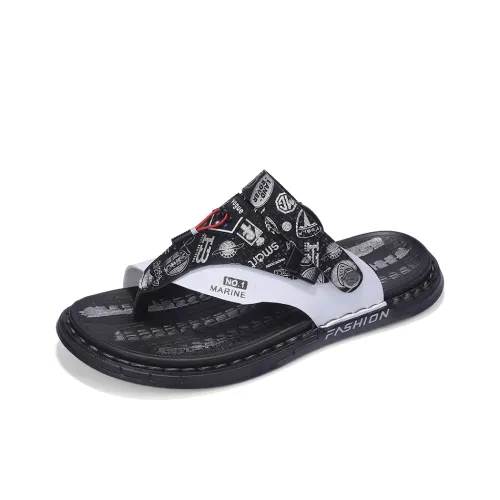 Shiozawa Rubber Sole Stitching Odor Resistant Abrasion Resistant Slip Resistant Quick Drying Flip Flops Men's