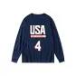 USA-Size 4 Long-Sleeved-Navy Blue