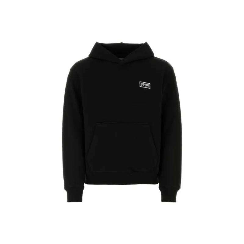 KENZO Logo Embroidered Drawstring Hoodie-0