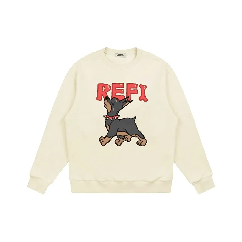 EMPTY REFERENCE Doberman Series Sweatshirt Unisex Ecru-0