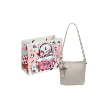 MOM'S HELPER PU Shoulder Bag Regular Women's Ecru/Blue/Pink/Black