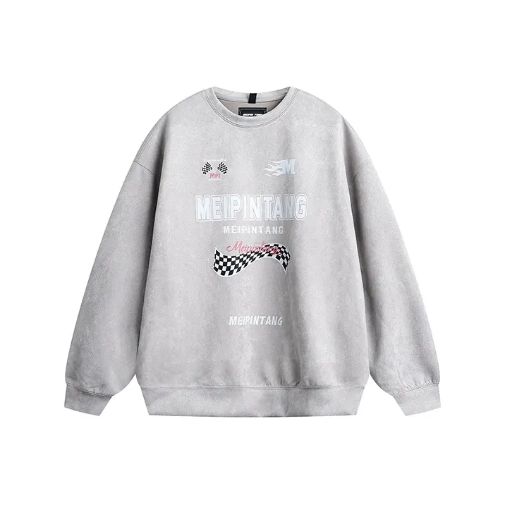 MEIPIN TANG Crew Neck Loose Fit Sweatshirt Unisex-16