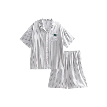 Same Language Pajama Set Men's Light Purple Gray