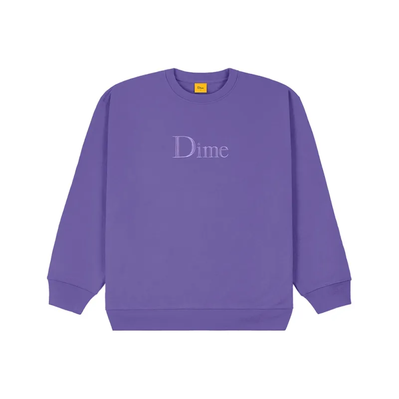 Dime Classic Embroidered Crewneck-0