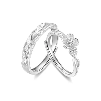 AHK 999 Fine Silver Rings Unisex Boyfriend Girlfriend