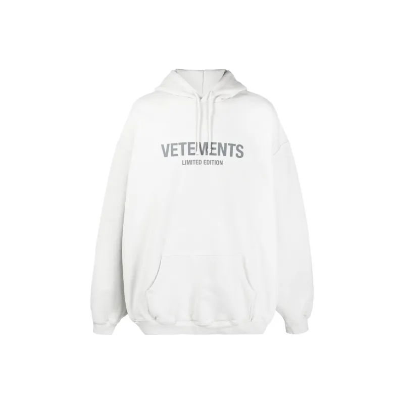Vetements Sweatshirts Men Gray White-0