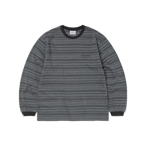 Thisisneverthat FW24 Fair Isle Striped L/S Tee T Shirt Unisex Black