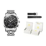 Steel Band Jet Black[Luxury Box Included]