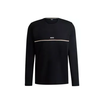 HUGO BOSS Logo print Long sleeve T shirt