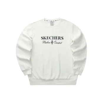 Skechers Diamond Series Sweatshirts Unisex Marshmallow White/0074
