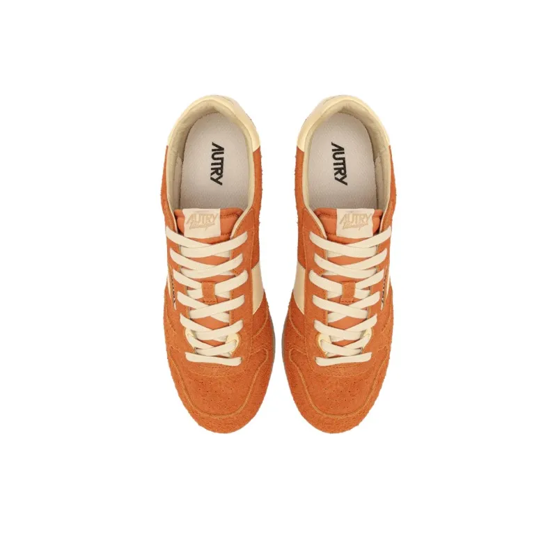 AUTRY WINDSPIN Anti Slip Wear Resistant Low Top Casual Shoes Men's Orange-3