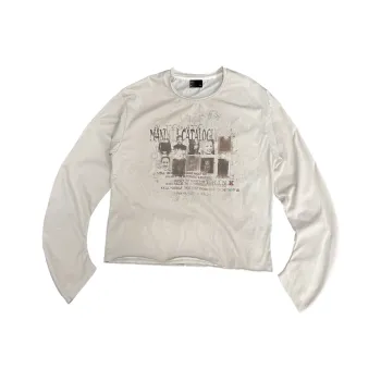WANNA LAB T-Shirt Unisex Beige Apricot
