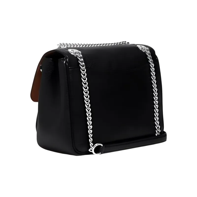 COACH Klare Cow Leather Crossbody Bag, Shoulder Bag Medium Size Women's Black-1