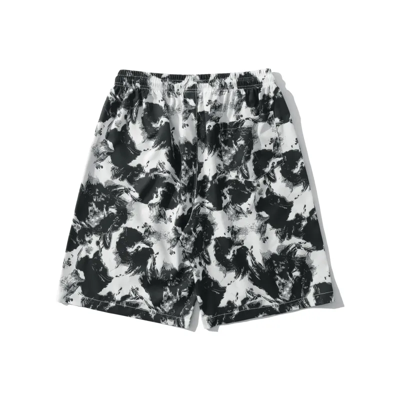 BEAR UNION Casual Shorts Unisex Black-1