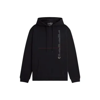 FRED PERRY X Raf Simons Logo embroidered Hoodie