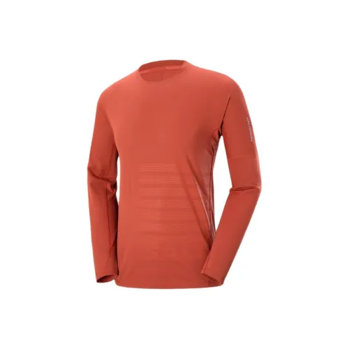 SALOMON SENSE AERO RUNNING LS TEE GFX M T-Shirt Men's Muddy Brown