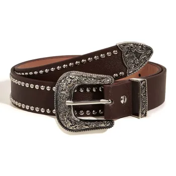 JKEM Cow Leather Belts Women's 3.3cm