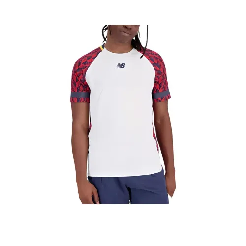 New Balance T Shirt Men's Red White