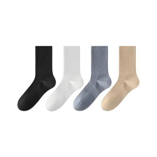 MADALLO Mid Calf Socks Men's 4 Pack