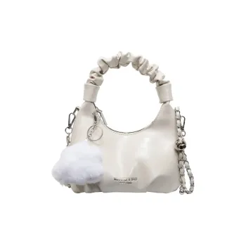LUVISTRUE PU Shoulder Bag Crossbody Bag Handbag Regular Women's Ecru/Blue/Silver/Black/Pink