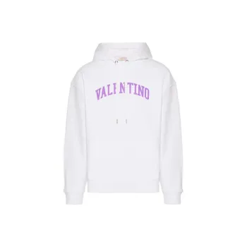Valentino Logo Printed Long Sleeved Hoodie