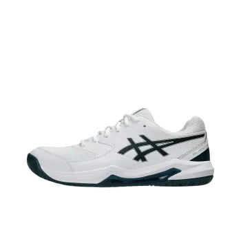 Asics Gel Dedicate 8 Abrasion Resistant Low Top Tennis Shoes Men's White
