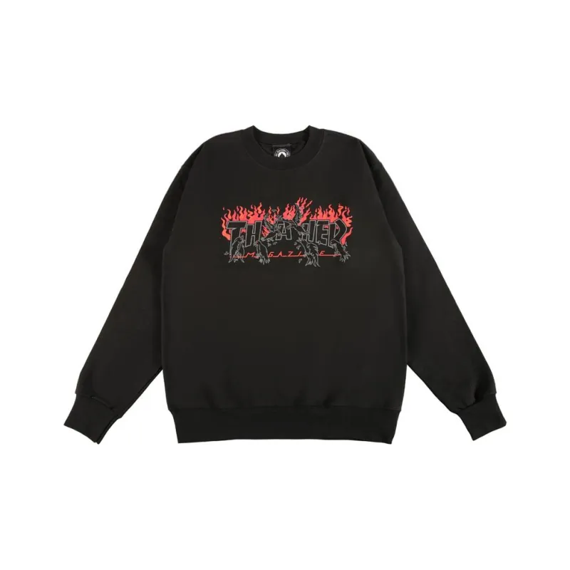 Thrasher Sweatshirts Unisex Black-0