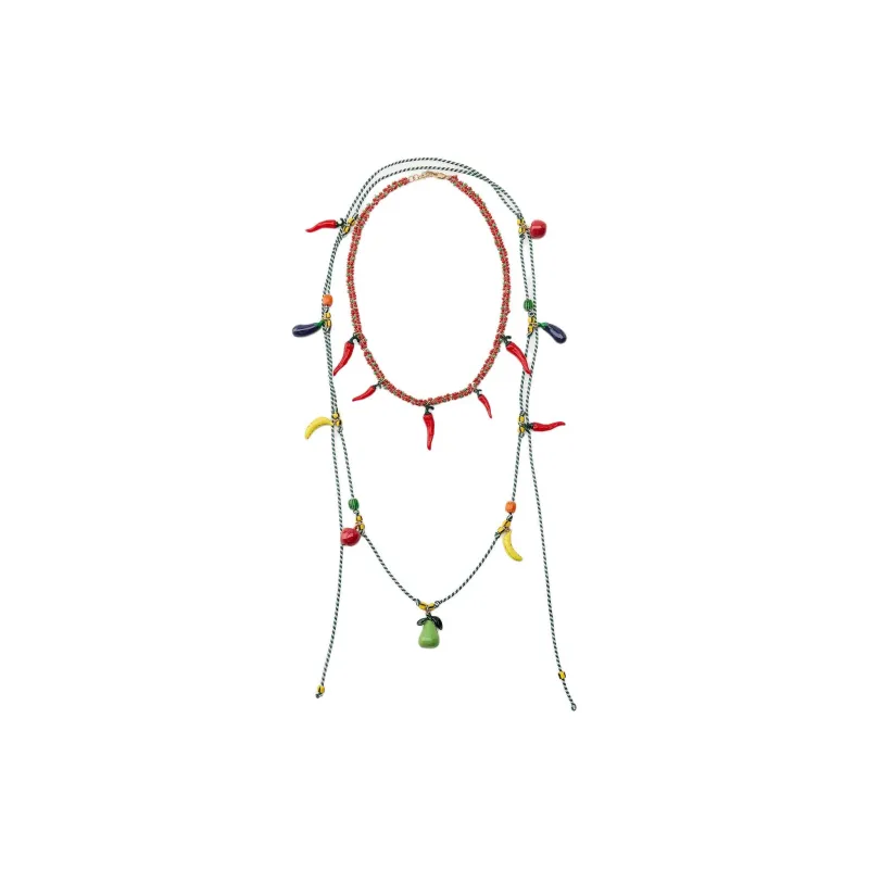 ZARA Resin Necklaces Women's Multicolor-1