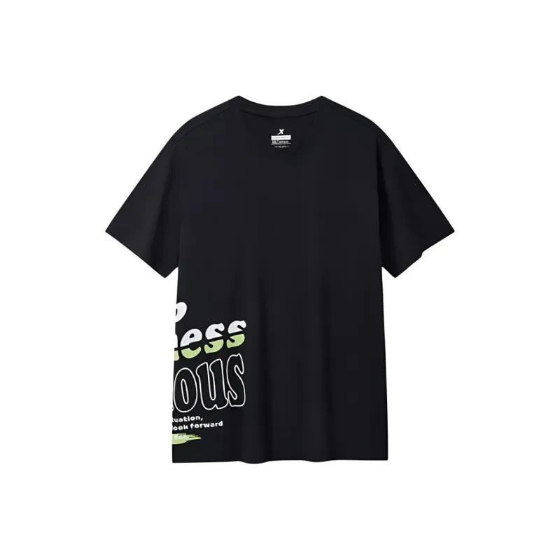 XTEP Vitality Series T Shirt Unisex Jet Black-0